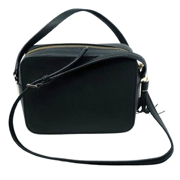 KATE SPADE~Naomi Camera Bag~BLACK PEBBLED LEATHER CROSSBODY BAG w/Tassel - Picture 4 of 6